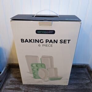 Servappetit 6 Piece Baking Pan Set Multicolor New in Box